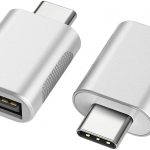 nonda Adaptateur USB C vers USB (Paquet de 2), Adaptateur USB-C vers USB 3.0,Adaptateur USB Type-C vers USB,Adaptateur Thunderbolt 3 vers USB Femelle OTG pour MacBook Pro, Air, iPad Pro 2020 (Argent)