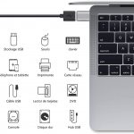 nonda Adaptateur USB C vers USB (Paquet de 2), Adaptateur USB-C vers USB 3.0,Adaptateur USB Type-C vers USB,Adaptateur Thunderbolt 3 vers USB Femelle OTG pour MacBook Pro, Air, iPad Pro 2020 (Argent) 2