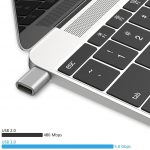 nonda Adaptateur USB C vers USB (Paquet de 2), Adaptateur USB-C vers USB 3.0,Adaptateur USB Type-C vers USB,Adaptateur Thunderbolt 3 vers USB Femelle OTG pour MacBook Pro, Air, iPad Pro 2020 (Argent) 3