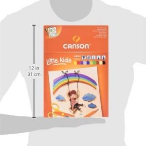 Papier Canson Bloc collé, A4, 30 feuilles, Assortiment Canson Kids Carton 120g – Image 5