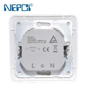 Prise murale avec 2 ports USB 2.4A. – Image 3