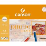 10 feuilles de papier à dessin Basik Canson 130g sur m2 (A3)