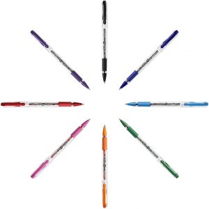 Lot de 8 stylos à encre gel à pointe fine (0,5 mm) BIC Gel-ocity Stic – Image 2