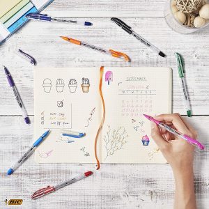 Lot de 8 stylos à encre gel à pointe fine (0,5 mm) BIC Gel-ocity Stic – Image 6