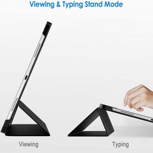Coque de protection compatible avec iPad Pro 12,9" (5e génération, modèle 2021), Support pencil, Réveil et veille automatique - noir - JETech – Image 5