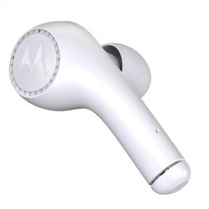 Écouteurs intra-auriculaires sans fil avec microphone - Bt 5.0, Son stéréo, double micro, 9 heures de lecture Blanc - Motorola VerveBuds 500 – Image 3