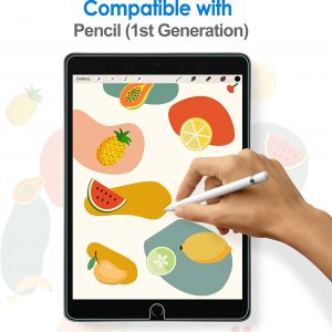 Protecteur d'écran compatible avec iPad (10,2 pouces, modèle 2021,2020,2019, génération 9,8,7), film en verre trempé -JETech – Image 3