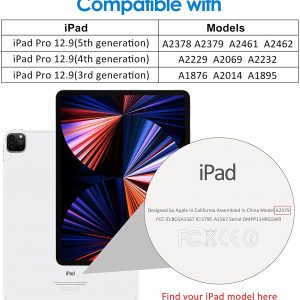 Protecteur d'écran en verre trempé pour iPad Pro 12,9" 2021, 2020, 2018 (5ème, 4ème, 3ème), Écran Retina liquide Bord à Bord - JETech – Image 2