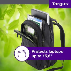 Sac à dos ordinateur 27 L, jusqu'à 15,6'', recyclées - Noir - Targus EcoSpruce – Image 3