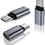 Adaptateur Extension USB C vers Type C Lot de 3,Convertisseur Rallonge PD 100W Gen2 3.1 Femelle vers mâle,Connecteur étendu Thunderbolt 3