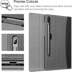 Étui de protection pour Samsung Galaxy Tab S6 10.5 2019 (Compatible avec Chargement sans Fil S Pen) avec Veille/Réveil Auto, Gris – FINTIE – Image 2