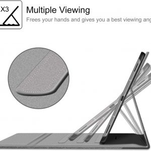 Étui de protection pour Samsung Galaxy Tab S6 10.5 2019 (Compatible avec Chargement sans Fil S Pen) avec Veille/Réveil Auto, Gris – FINTIE – Image 4