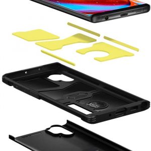 Coque de protection compatible avec Samsung Galaxy Note 10 Plus - Noir - Spigen Tough Armor – Image 9