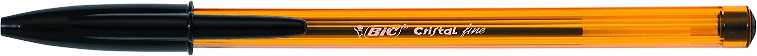 BIC Cristal Original Stylos-Bille Pointe Fine (0,8 mm) – Couleurs Assorties, Pochette de 4 6