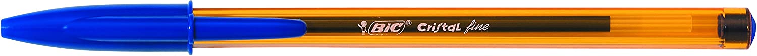 BIC Cristal Original Stylos-Bille Pointe Fine (0,8 mm) – Couleurs Assorties, Pochette de 4 7