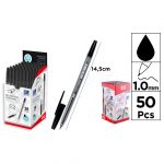 PAQUET DE STYLO NOIR AVEC POINTE DE 1.0MM