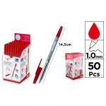 PAQUET DE STYLO ROUGE AVEC POINTE DE 1.0MM