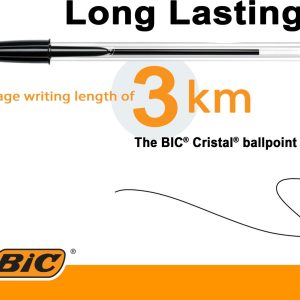 Paquet de stylo 50 NOIR 3639 - Bic Cristal – Image 4
