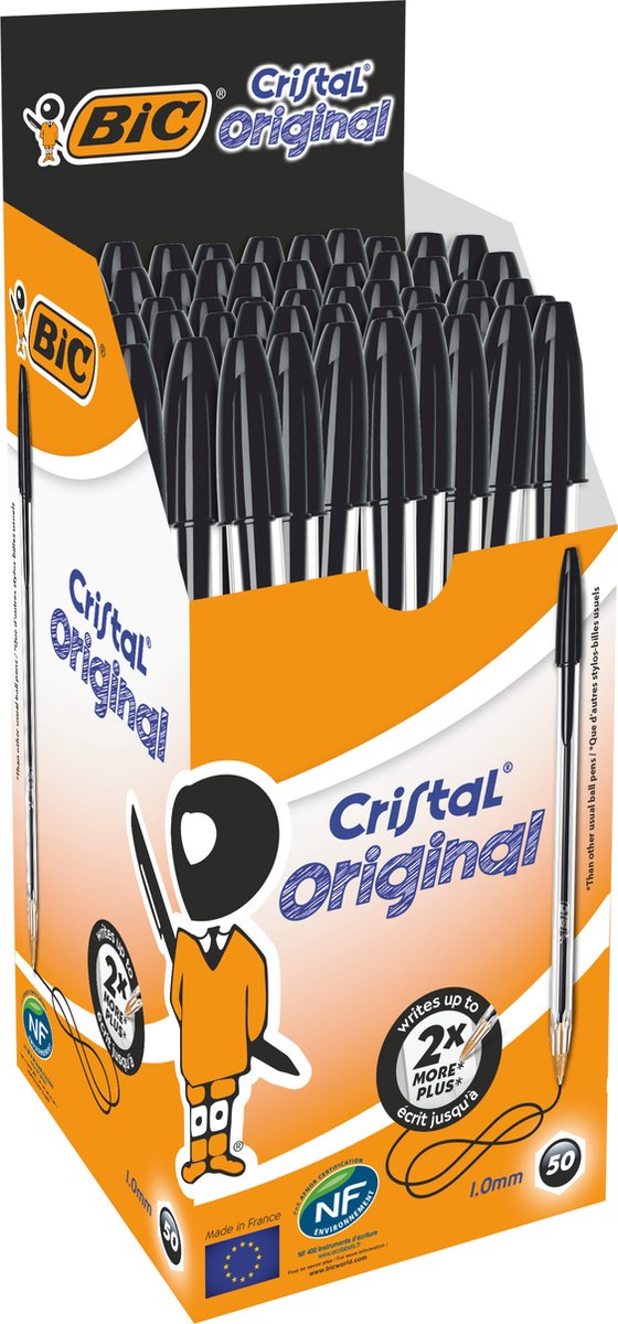 Paquet de stylo 50 NOIR 3639 – Bic Cristal