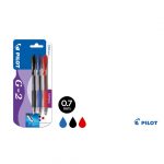 STYLO GEL G2 BLEU, NOIRE, ROUGE BLISTER PILOTE