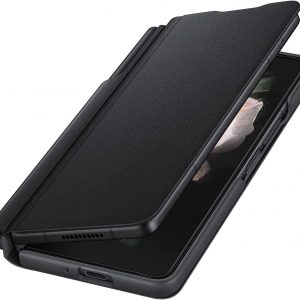 Étui de Protection à Rabat en Cuir pour Galaxy Z Fold 3 5G avec S Pen et Chargeur - Samsung – Image 3