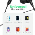 UGREEN Écouteurs Lightning Certification Mfi Intra Auriculaires Filaires Stéréo avec Microphone Réduction du Bruit – 6