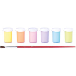 Coffret 6 Boites 15ML De Peintures Gouache  PASTEL + PINCEAU - Jovi – Image 3
