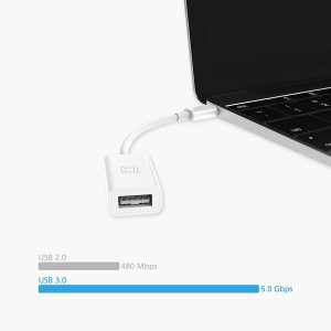 Adaptateur usb type-c vers USB 3.0, adaptateur thunderbolt 3 vers usb femelle - Blanc - Nonda – Image 4