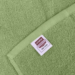 Petite serviette en coton, débarbouillette vert sauvage - 30 x 30 cm - (unité) - Utopia Towels – Image 2