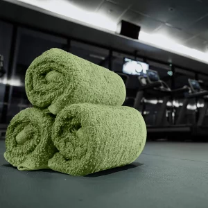 Petite serviette en coton, débarbouillette vert sauvage - 30 x 30 cm - (unité) - Utopia Towels – Image 8