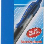 Pilot G2 BL-G2-7-BLot de 12 Stylo à bille Pointe moyenne 0.7 rétractable Encre gel Bleue Corps plastique avec grip caoutchouc