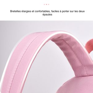 Sac a dos pour élève Rose – Image 5