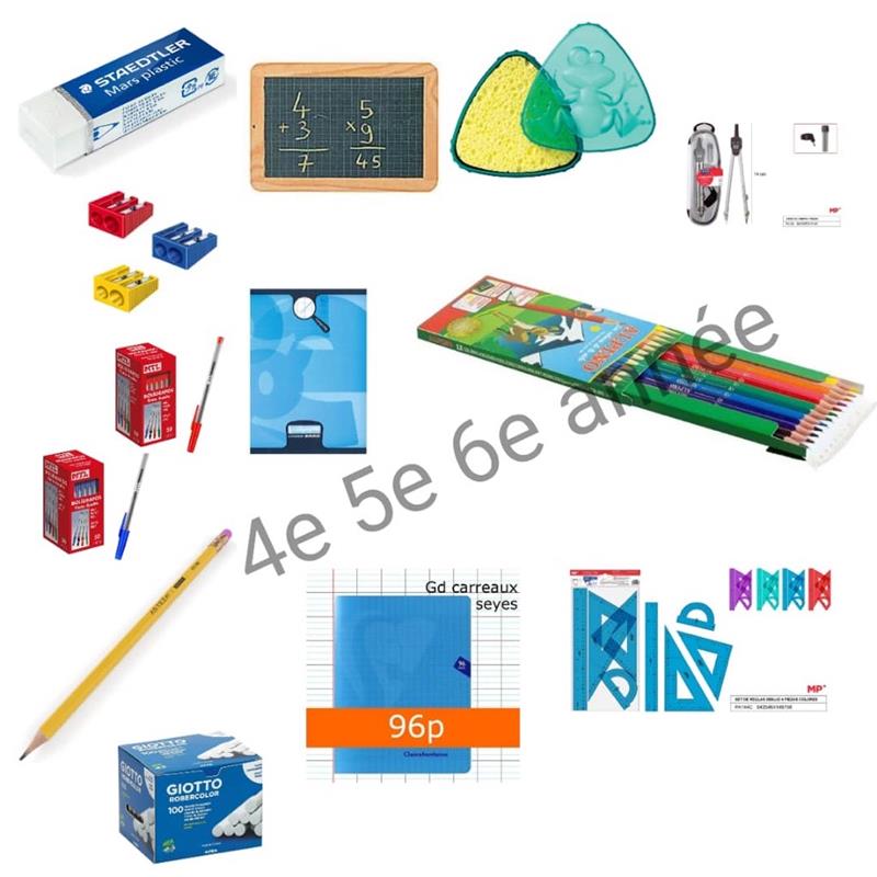 Kit ardoise avec éponge et 1 boite de 10 craies blanches - Maped