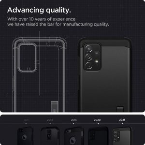 Coque de protection pour Samsung Galaxy A72 - Noir - Spigen Tough Armor – Image 3