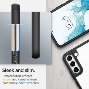 Coque de protection pour Samsung Galaxy S22 5G - Noir -  Spigen Ultra Hybrid – Image 2