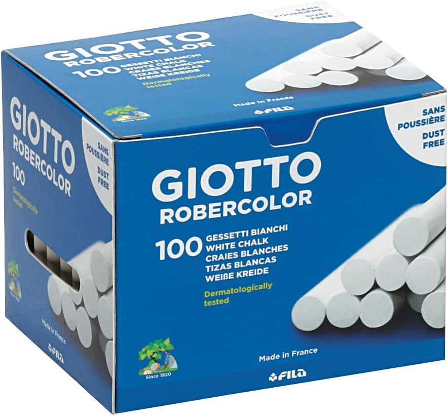 GIOTTO Robercolor – Boite 100 craies blanches