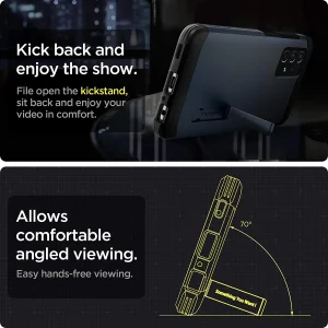 Coque de protection Compatible avec Samsung Galaxy A52 / A52s Spigen Tough Armor  - Metal Slate – Image 4