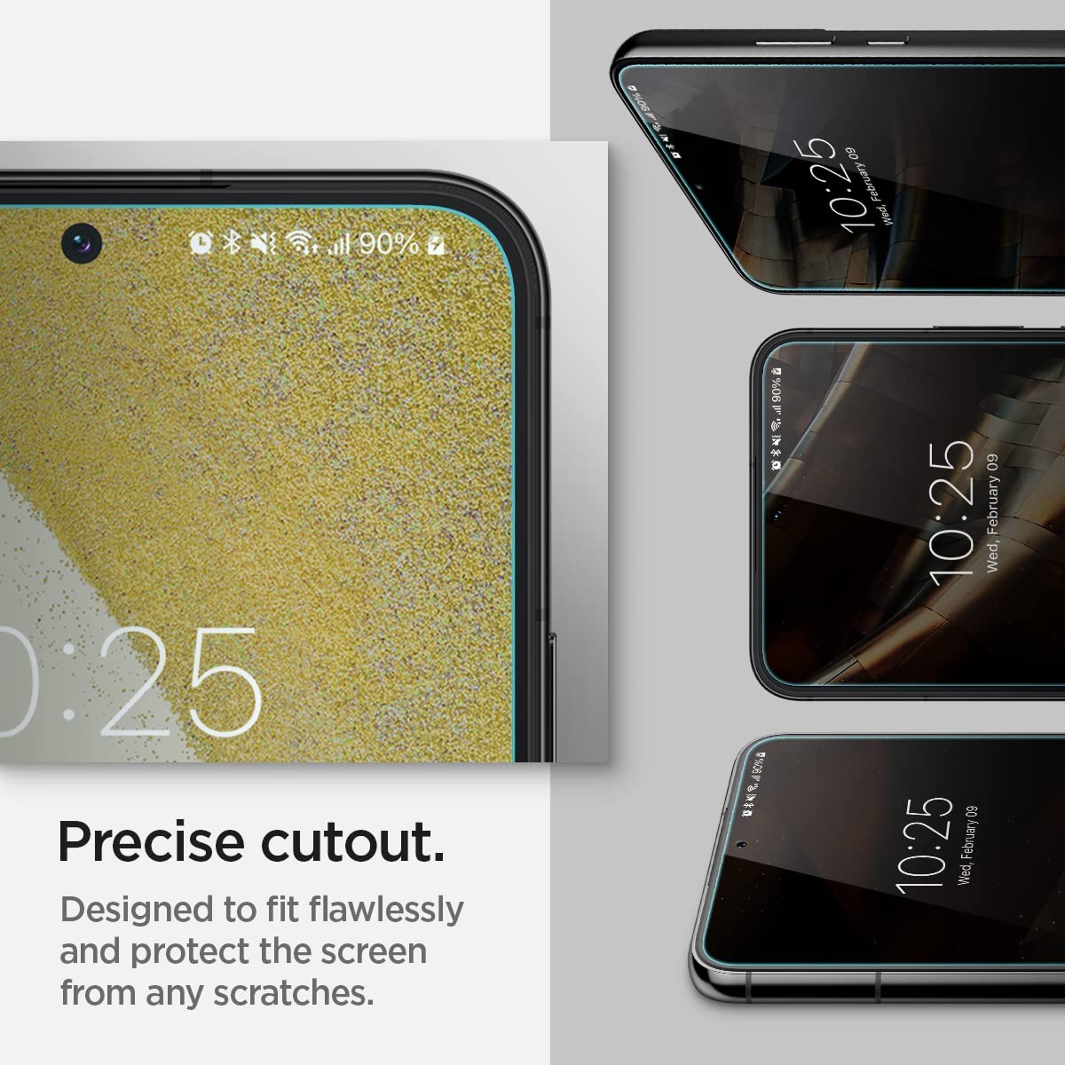 Verre Trempé Spigen Glas.tR EZ Fit pour Samsung Galaxy S22, 2 Pièces, Résistant aux Rayures, 9H Protection écran 6
