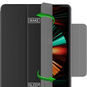 Coque de protection pour iPad Pro 12.9 Pouces (Modèle 2020/2018, 4ème/3ème Génération), Avec Dos en TPU Souple et Porte-Stylet - Noir - JETech – Image 7