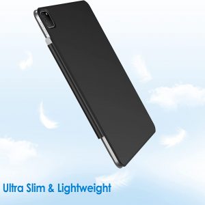 Coque de protection pour iPad Pro 12.9 Pouces (Modèle 2020/2018, 4ème/3ème Génération), Avec Dos en TPU Souple et Porte-Stylet - Noir - JETech – Image 8