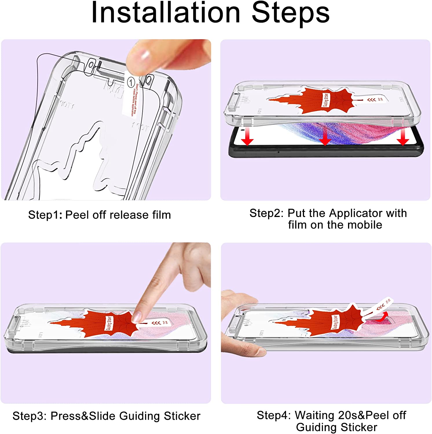 DEERLAMN Verre Trempé pour Samsung Galaxy A33 5G : A53 5G avec Cadre d’Installation, 9H Dureté Protection Écran, 2 Films de Protection et 2 Protection Ecran Caméra – 3