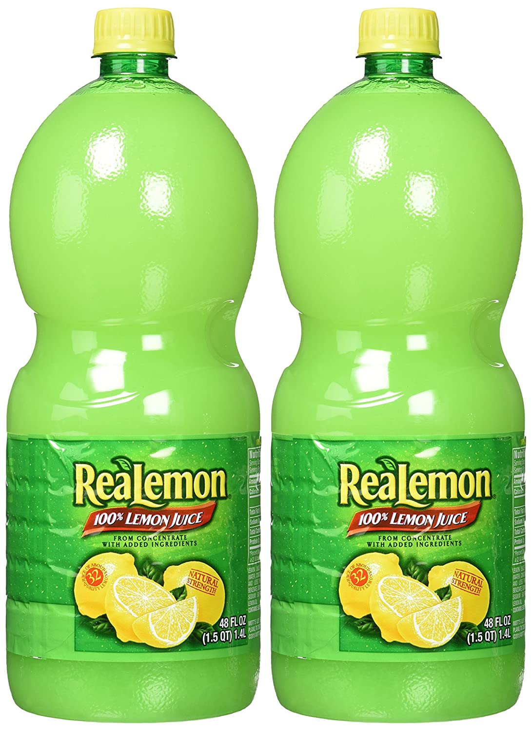 Jus de citron 100% Realemon 1,4L, paquet de 2 – 1