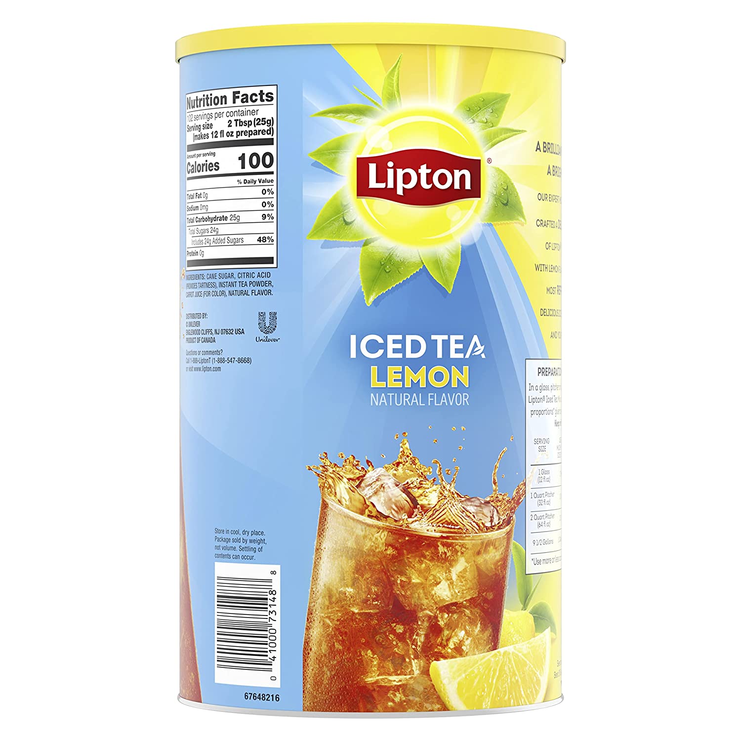Mélange de thé glacé au citron Lipton, 38 pintes 2