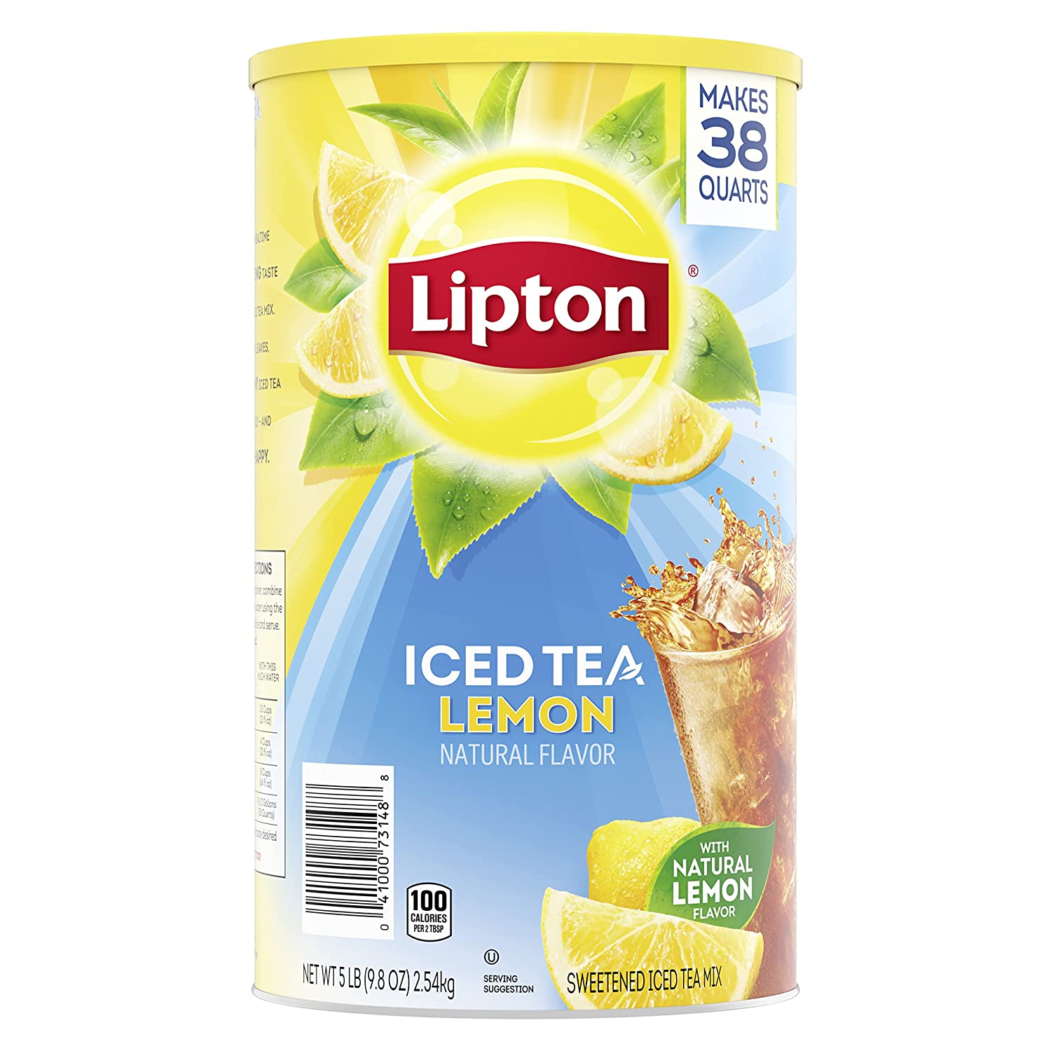 Mélange de thé glacé au citron Lipton, 38 pintes