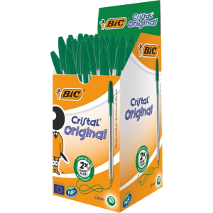 Stylo cristal Vert - Bic – Image 2