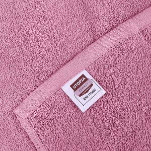 Petite serviette en coton, débarbouillette rose - 30 x 30 cm - (unité) - Utopia Towels – Image 6
