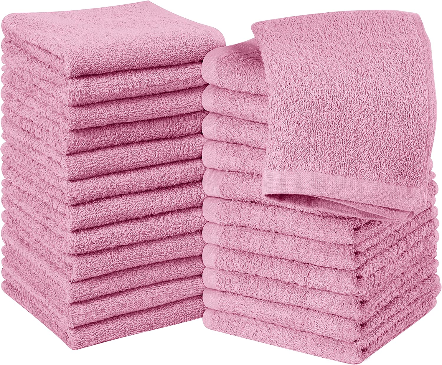 Utopia Towels – Petites Serviettes, débarbouillettes – 30 x 30 cm (24 Paquets, Rose)