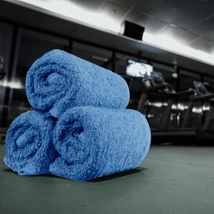 Petite serviette en coton, débarbouillette bleu - 30 x 30 cm - (unité) - Utopia Towels – Image 2