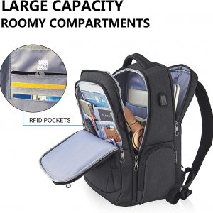 Sac à dos de voyage pour ordinateur portable 17.3 hydrofuge - KROSER – Image 5