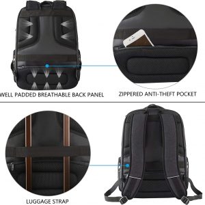 Sac à dos de voyage pour ordinateur portable 17.3 hydrofuge - KROSER – Image 7